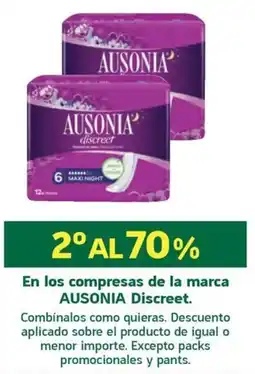 HiperDino Ausonia En Los compresas de la marca discreet oferta