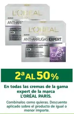 HiperDino L'Oréal Paris En Todas las crmas d la gama expert de la marca oferta