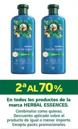 HiperDino Herbal Essences En todos los productos de la marca oferta