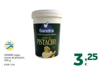 HiperDino Sandra yogur crema de pistacho oferta