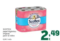 HiperDino Scottex papel higiénico original oferta