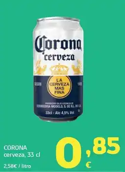 HiperDino Corona cerveza oferta