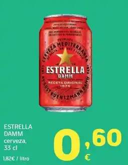 HiperDino estrella damm cerveza oferta