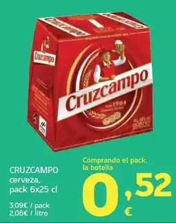 HiperDino Cruzcampo cerveza oferta