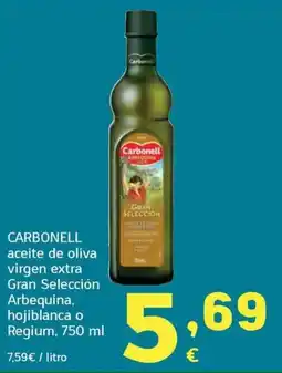 HiperDino Carbonell aceite de oliva virgen extra Gran Selección oferta