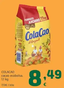 HiperDino Colacao cacao ecobolsa oferta