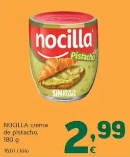 HiperDino nocilla crema de pistacho oferta