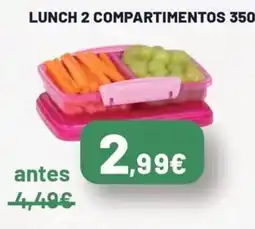 HiperDino Lunch 2 compartimentos oferta