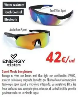 Zbitt Energy Sistem Sport Music Sunglasses oferta