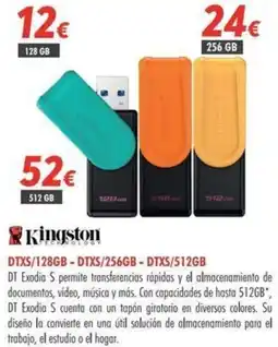 Zbitt Kingston DTXS/128GB - DTXS/256GB - DTXS/512GB oferta