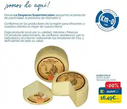 Supermercados La Despensa Vega Sotuelamos queso de oveja oferta