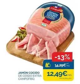 Supermercados La Despensa Campofrio jamón cocido de cerdo extra oferta