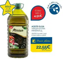 Supermercados La Despensa Minerva aceite de oliva virgen extra oferta