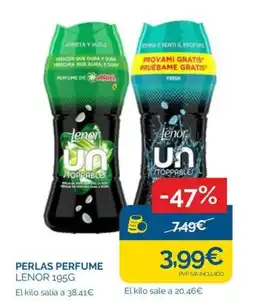 Supermercados La Despensa Lenor perlas perfume oferta