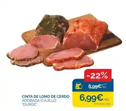 Supermercados La Despensa Cinta de lomo de cerdo adobada o ajillo "duroc" oferta
