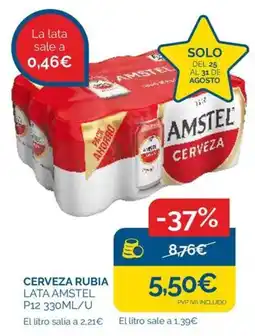 Supermercados La Despensa Amstel cerveza rubia oferta