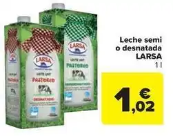 Carrefour Express Larsa - leche semi o desnatada oferta