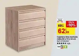 Leroy Merlin One - cajonera montada roble 50 x 72 x 45 cm oferta