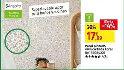 Leroy Merlin Tilda - papel pintado vinilico filda floral oferta