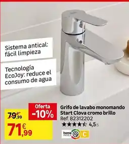 Leroy Merlin Sistema - grifo de lavabo monomando start clova cromo brillo oferta