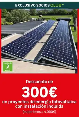 Leroy Merlin En proyectos de energía fotovoltaica con instalación incluida oferta