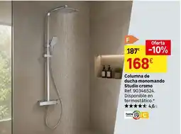 Leroy Merlin Home - columna de ducha monomando studio cromo oferta