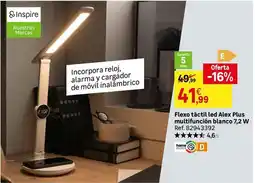 Leroy Merlin Alex - flexo fáctil led plus multifunción blanco 7.2 w oferta