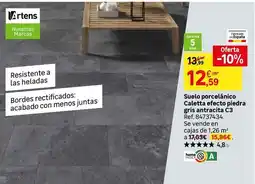 Leroy Merlin Antracita - suelo porcelánico caletta efecto piedra gris antracita c3 oferta