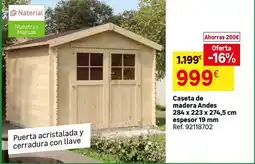 Leroy Merlin Caseta de madera andes oferta