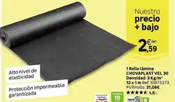 Leroy Merlin Fabricado en españa - 1 rollo lamina cooval-lastvel 30 densidad oferta
