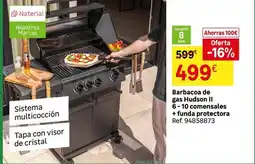 Leroy Merlin Sistema - barbacoa de gas hudson ii 6-10 comensales + funda protectora oferta