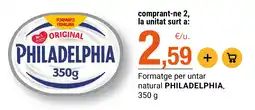BonpreuEsclat philadelphia formatge per untar natural oferta