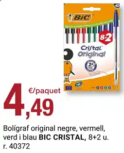 BonpreuEsclat Bic cristal original oferta