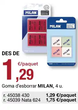 BonpreuEsclat Goma d'esborrar MILAN oferta