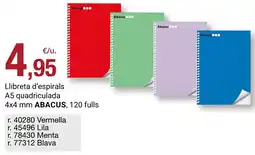 BonpreuEsclat Abacus llibreta d'espirals oferta