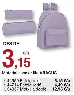 BonpreuEsclat ABACUS material escolar lila oferta
