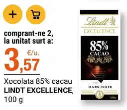 BonpreuEsclat Lindt Excellence xocolata 85% cacau oferta