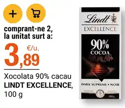 BonpreuEsclat Lindt excellence xocolata 90% cacau oferta