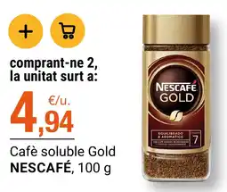 BonpreuEsclat Nescafe cafe soluble gold oferta