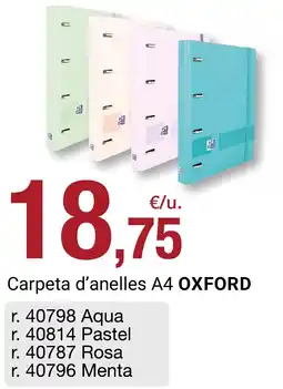 BonpreuEsclat Oxford carpeta d'anelles a4 oferta
