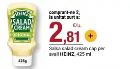 BonpreuEsclat Heinz salad cream cap per avall oferta