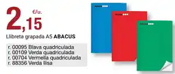 BonpreuEsclat Abacus llibreta grapada A5 oferta