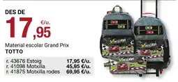 BonpreuEsclat Totto material escolar Grand Prix oferta