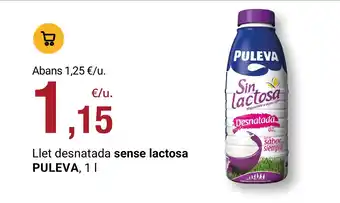 Puleva llet desnatada sense lactosa