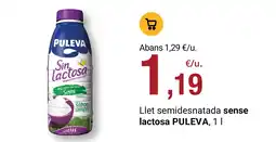 BonpreuEsclat Puleva llet semidesnatada sense lactosa oferta