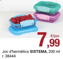 BonpreuEsclat Sistema joc d'hermètics oferta