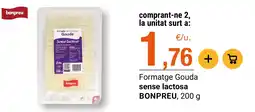 BonpreuEsclat Bonpreu formatge gouda sense lactosa oferta