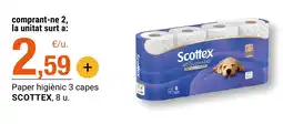 BonpreuEsclat Scottex paper higiènic 3 capes oferta