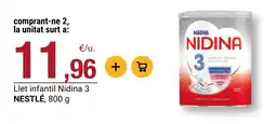 BonpreuEsclat Nestlé llet infantil Nidina 3 oferta
