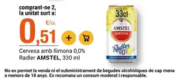 BonpreuEsclat Amstel Radler oferta